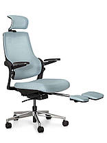 Офісне ортопедичне крісло для комп'ютера з підставкою для ніг | Mealux Y-565, фото 3