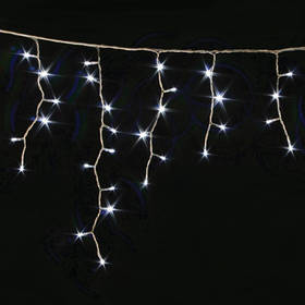 Світлодіодна гірлянда зовнішня Delux "Icicle" 120LED 2x0.9м білий/чорний IP44 Код.58092