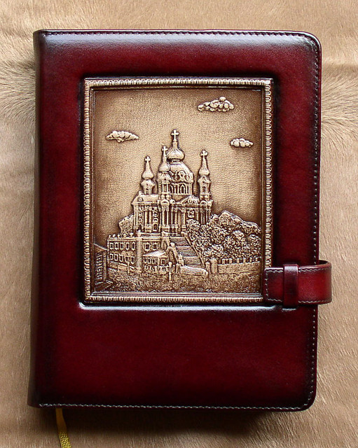 Шкіряний щоденник А-5 "Андреївська Церква", фото 1