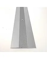 Алюмінієвий поріжок стикувальний   АП 014 срібло 0.9м, ширина 60 мм