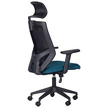 Крісло Lead Black HR сидіння SM 2328/спинка Сітка HY-100 чорна TM AMF, фото 5