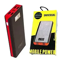 Зовнішній акумулятор Power Bank UKC 50000 mAh 4 USB портативна зарядка повербанк з екраном