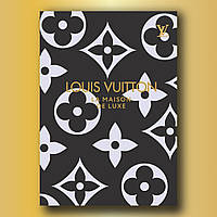 Недатированный ежедневник Louis Vuitton А5 с цветочным принтом черно-белым, деловой блокнот 208 страниц