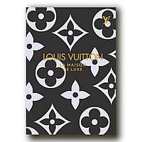Недатированный ежедневник Louis Vuitton А5 с цветочным принтом черно-белым, деловой блокнот 208 страниц