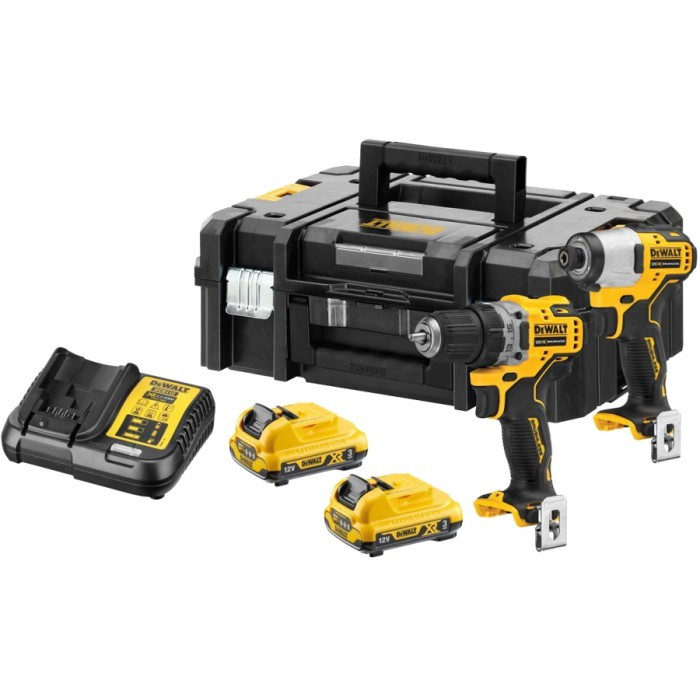 Дриль-шуруповерт DeWALT DCD701 + ударний гайковерт DeWALT DCF801 (DCK2110L2T), фото 1