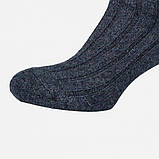 Набір шкарпеток чоловічий Лео Тепло Карпат вовна 42-43 5 пар Сірий + Термос 0.5 л, фото 3