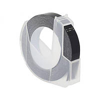 Чорна стрічка Ukrmark D-520109-BK 9мм х 3м сумісно Dymo 520109 S0898130 чорний