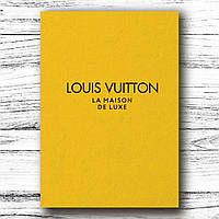 Стильный недатированный ежедневник Louis Vuitton А5, деловой блокнот желтая обложка стиль LV 208 страниц