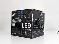 Вуличний світильник на сонячній батареї 8 Led Lesko Disk lights в комплекті 4шт