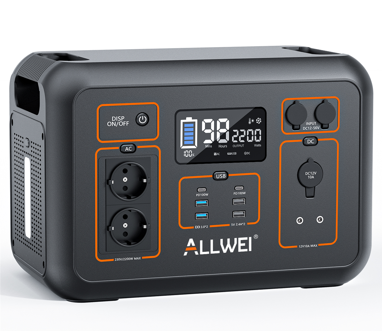 Портативна електростанція ALLWEI S 2200
