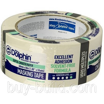 Скотч малярійний DOLPHIN 30 мх50м MT-6273 01-7-13