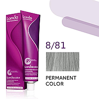 Краска для волос Londa Professional Permanent Color Extra Rich Creme 8/81 (light blonde pearl ash) 60мл
