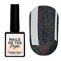 Nails Of The Night Holographic Top Cat Eye - голографический топ кошка, без липкого слоя, 10 мл