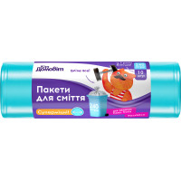 Пакети для сміття Кіт Домовіт Суперміцні 240 л 10 шт. (4820204404659), фото 1