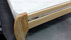 Ліжко двоспальне з масиву сосни Galaxy Мікс меблі, колір на вибір, фото 3