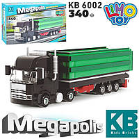 Конструктор машина с прицепом фура KB 6002 Limo Toy серия Megapolis 340 деталей