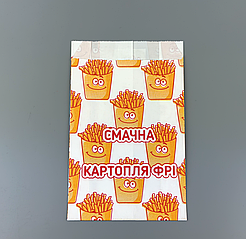 Упаковка для картоплі фрі 160х100х50 мм велика порція 250 гр 1000 шт