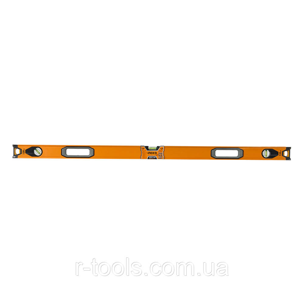 Рівень 120 см 3 капсули алюмінієва рамка 1.5 мм INGCO INDUSTRIAL HSL08120