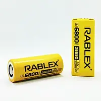 Аккумуляторная батарея Rablex Li-Ion 26650 6800 mAh CH