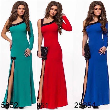 Довга сукня розріз по стегну норма, фото 1