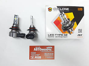 Лампа LED Type32 радіатор HB3 12V 6000K к-т Cyclone