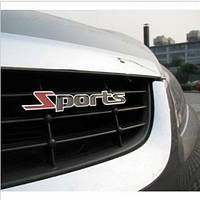 3D емблема "Sports" на решітку радіатора, фото 2