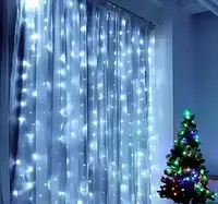 Новогодняя гирлянда для украшения дома, Гирлянда штора на окно, лед гирлянда светодиодная 2х2м