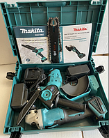 Набор электроинструмента мини-пила Makita DUC190Z с аккумуляторной болгаркой Makita DGA 504