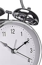 TFA Nostalgia 98.1043 | Стрілочний настільний годинник-будильник з кварцовим механізмом, класичний дизайн, працює від батарейок, фото 5