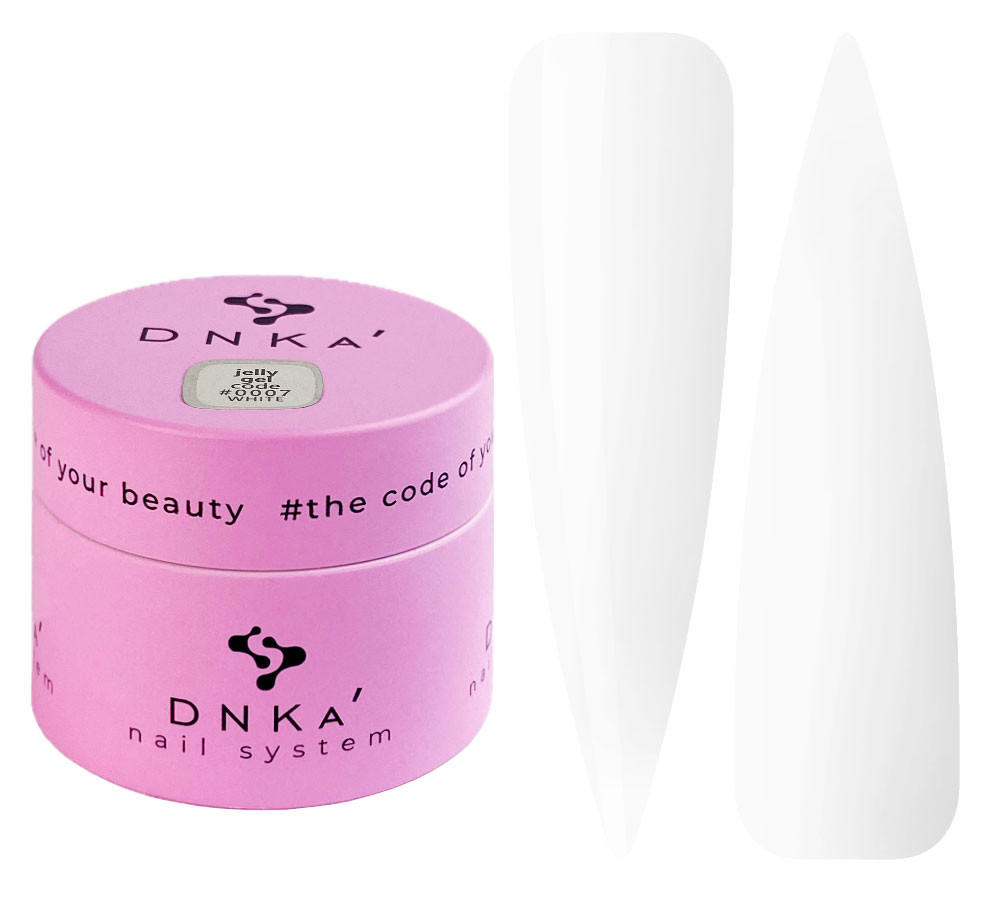 Гель-желе DNKa Jelly Gel, 15 мл №0007 White, фото 1