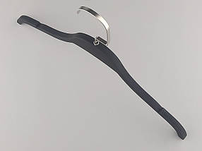 Плічка вішалки тремпеля LT903 матовий Soft-touch чорного кольору, довжина 40,5 см, фото 3