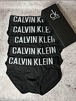 Трусы мужские брифы черные Calvin Klein Мужские трусы в наборе 5 шт