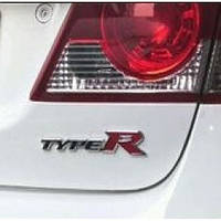 3D емблема TypeR - червоний-чорний, фото 4