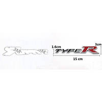 3D емблема TypeR - червоний-чорний, фото 6