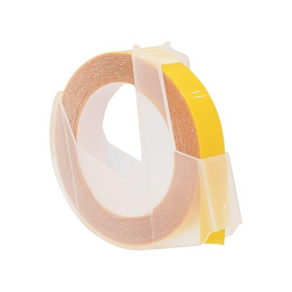 Жовта стрічка 9 мм 3 м сумісна з Dymo 520108 S0898170 Ukrmark D-520108-YE жовтий