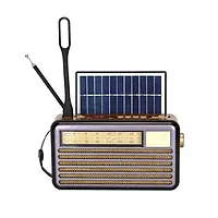 Радіоприймач на акумуляторі із сонячною батареєю Смік MK-193BT