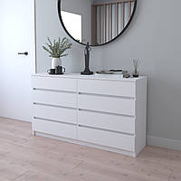Комод на вісім шухляд "Ольвія" "Білий"