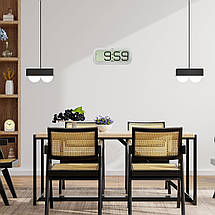 Настільний/настінний цифровий годинник з будильником TFA BimBam (White), фото 3