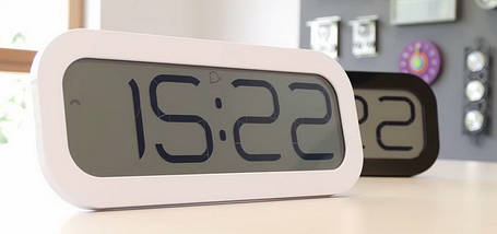 Настільний/настінний цифровий годинник з будильником TFA BimBam (White), фото 5