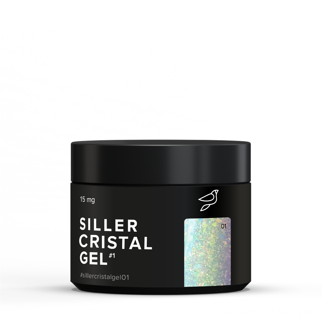 Гель для дизайну нігтів Siller Cristal 01, 15 мл, фото 1