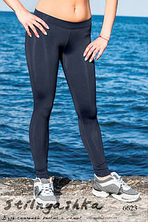 Сині жіночі спортивні лосини для фітнесу