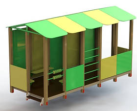 Будиночок-альтанка "Дитсадок з задньою стінкою" SiverSport KID236