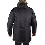 Парка куртка Аляска USA N3B чорна 10181002 Mil-Tec-S, фото 4