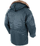 Парка куртка Аляска USA N3B Синя 10181003 Mil-Tec-2XL, фото 4