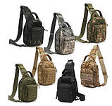 Сумка-рюкзак нагрудна тактична однолямкова Мультикам ZE0147 Laser, фото 6