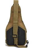 Сумка нагрудна тактична через плече Койот A741, фото 7