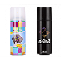 Спрей для окрашивания волос Vangin Colour Hair Spray, черный, 120 мл