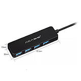 USB hub Acasis AB3-L42 на 4 порти USB 3.0 (Чорний), фото 3