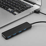 USB hub Acasis AB3-L42 на 4 порти USB 3.0 (Чорний), фото 4