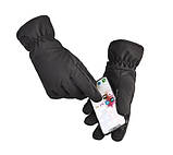 Водовідштовхувальні захисні вітрозахисні Softshell на флісі рукавички Чорні 9001 - L, фото 9